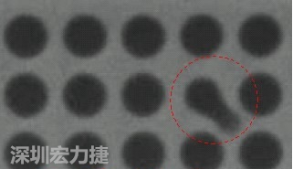 BGA空焊，導(dǎo)通孔(via)連接焊墊